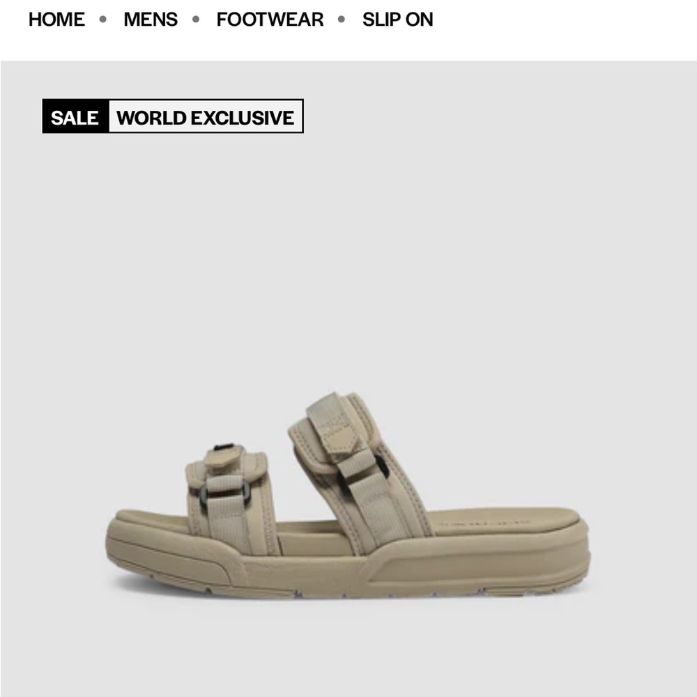 SEICHI Men's Beige Slip-On Sandals - Picture 3 of 8
